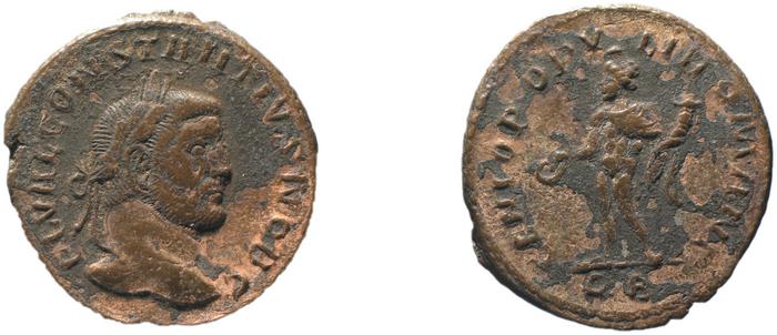 RIC VI Lugdunum 4a, реверс, bm