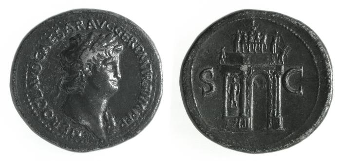 RIC I (second edition) Nero 143, реверс, bm