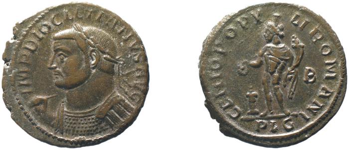 RIC VI Lugdunum 115a, реверс, Британский музей
