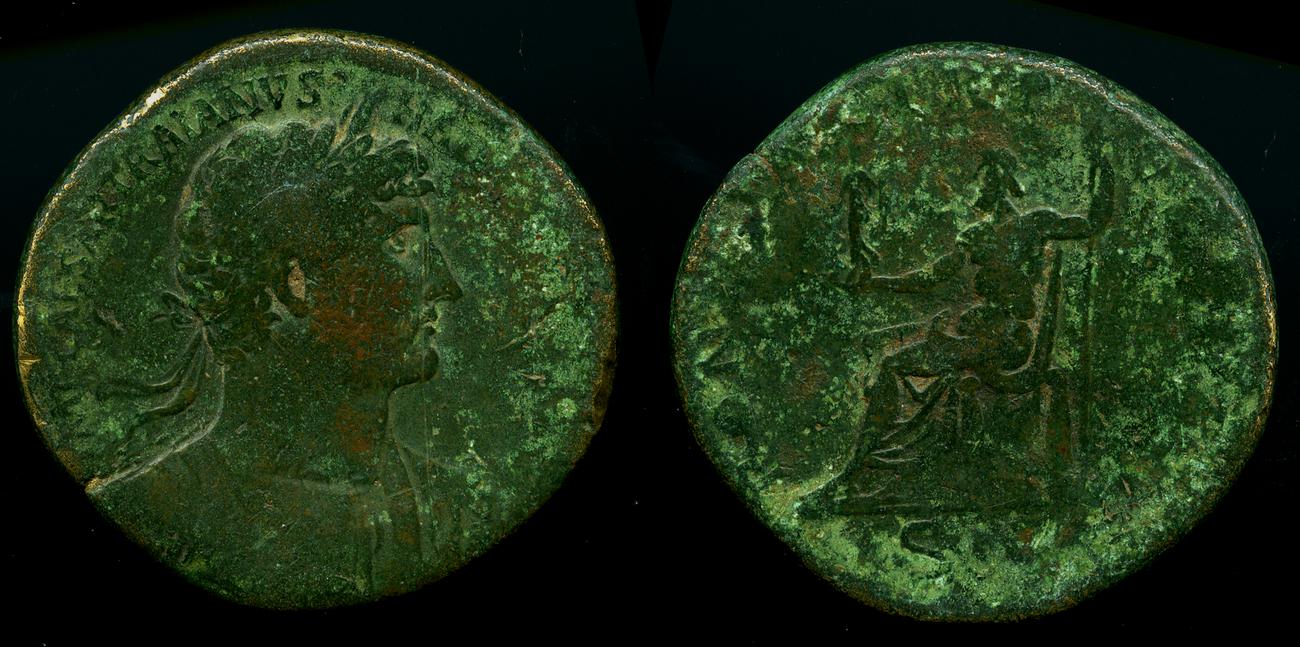 obverse RIC II, Part 3 (second edition) Hadrian 251