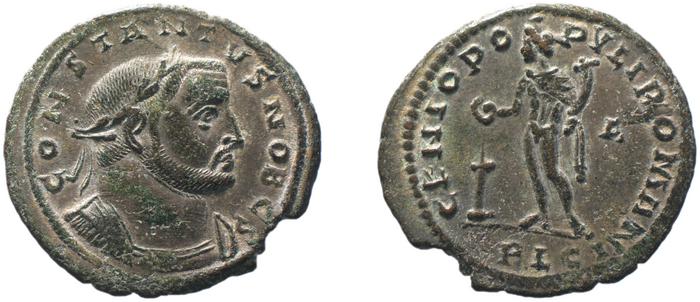 RIC VI Lugdunum 164a, реверс, bm