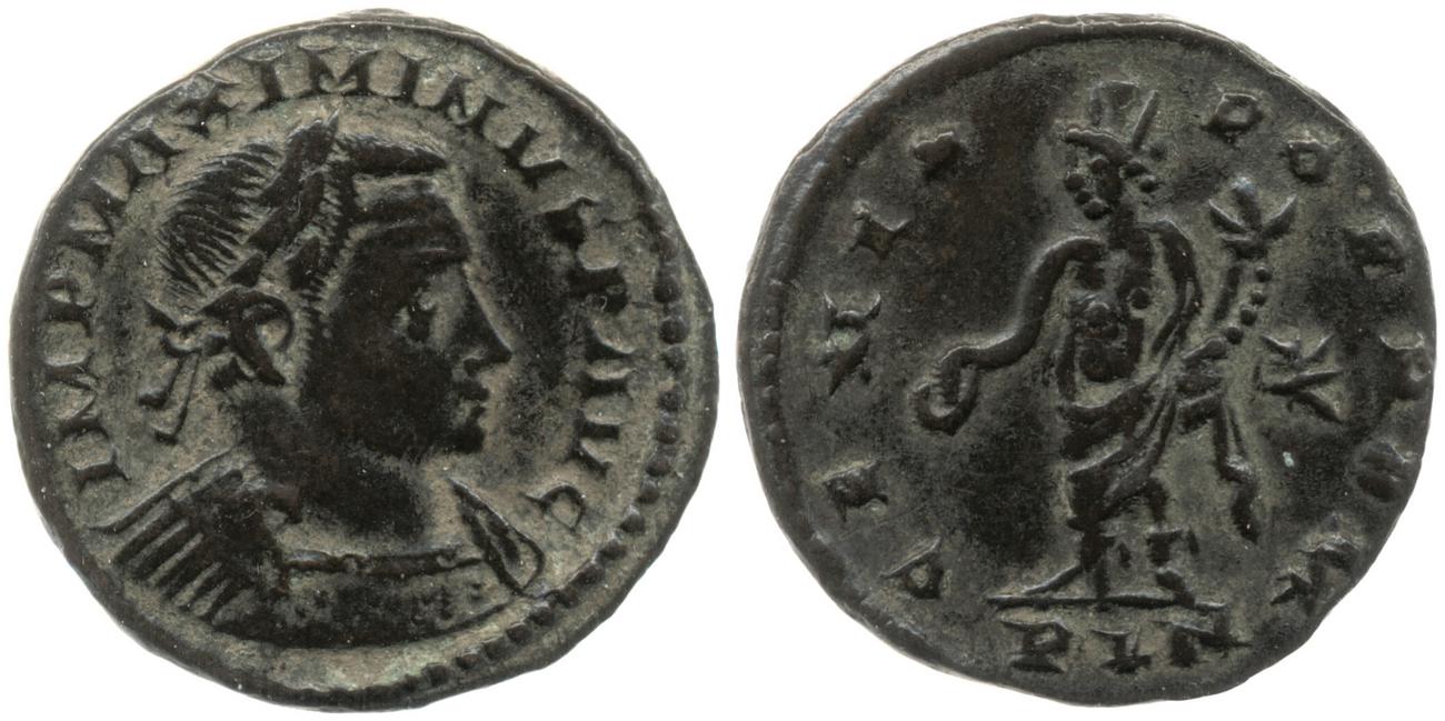 RIC VI Londinium 211, аверс, Британский музей