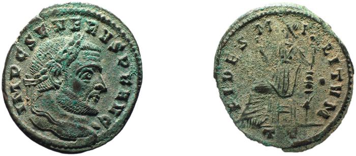 реверс RIC VI Ticinum 73