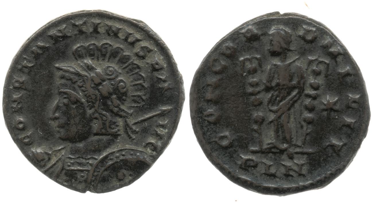 RIC VI Londinium 203, аверс, Британский музей