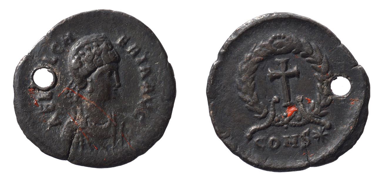 аверс RIC X Theodosius II (East) 383