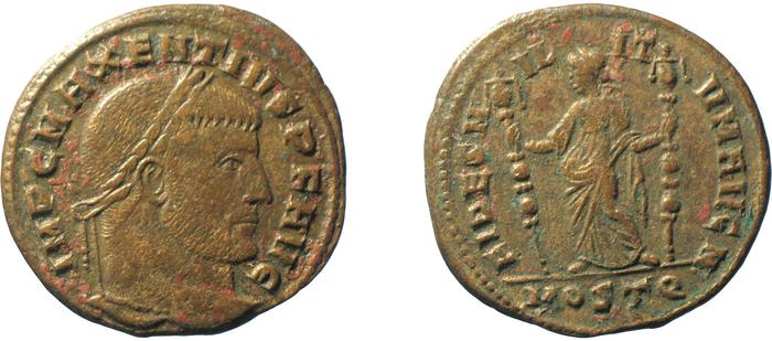RIC VI Ostia 45, реверс, bm