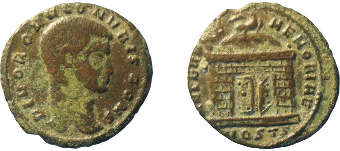 RIC VI Ostia 59, реверс, bm