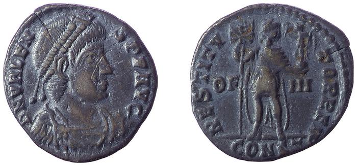 RIC IX Arelate 6D, реверс, bm