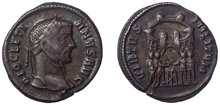 реверс RIC VI Ticinum 12a