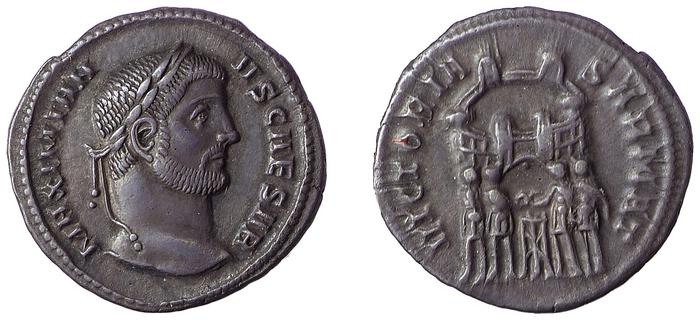 реверс RIC VI Ticinum 17b