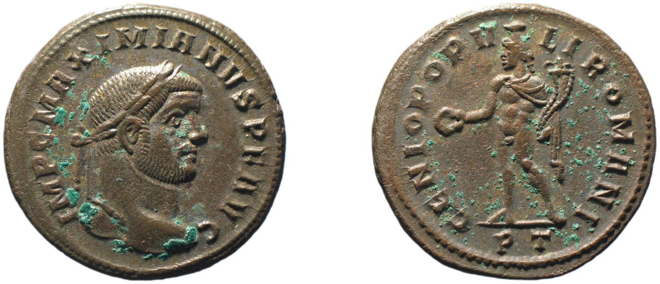 RIC VI Ticinum 29b, аверс, bm