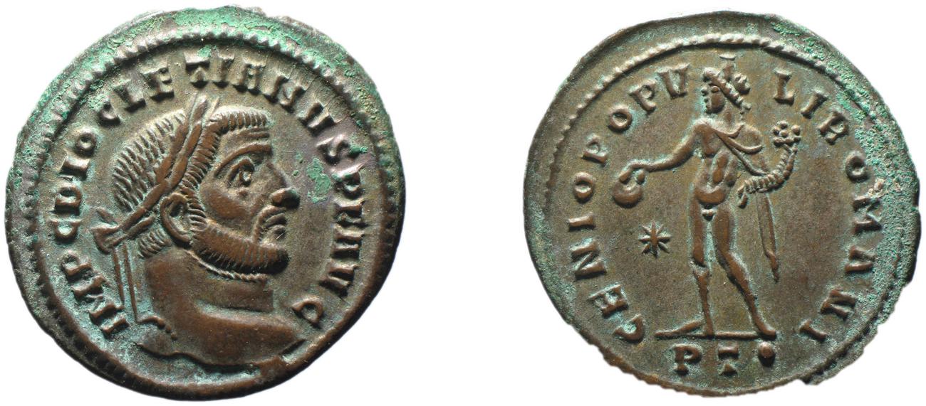 аверс RIC VI Ticinum 33a