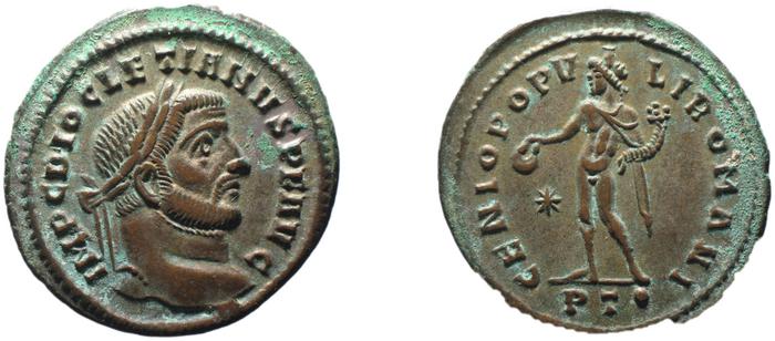 реверс RIC VI Ticinum 33a