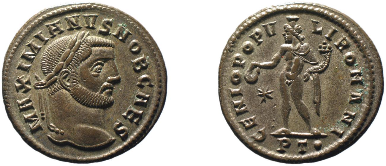 аверс RIC VI Ticinum 35b