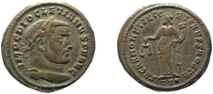 RIC VI Ticinum 43a, реверс, bm