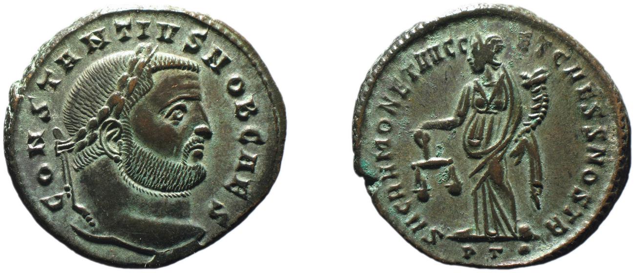 RIC VI Ticinum 44a, аверс, bm