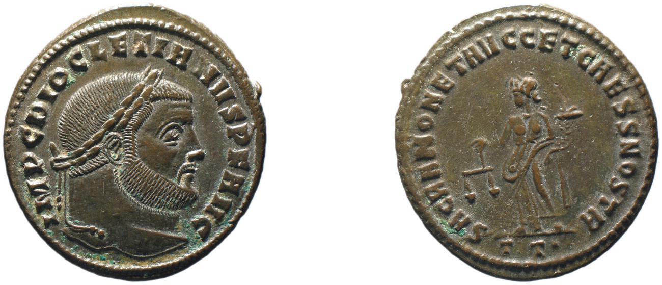 аверс RIC VI Ticinum 45a