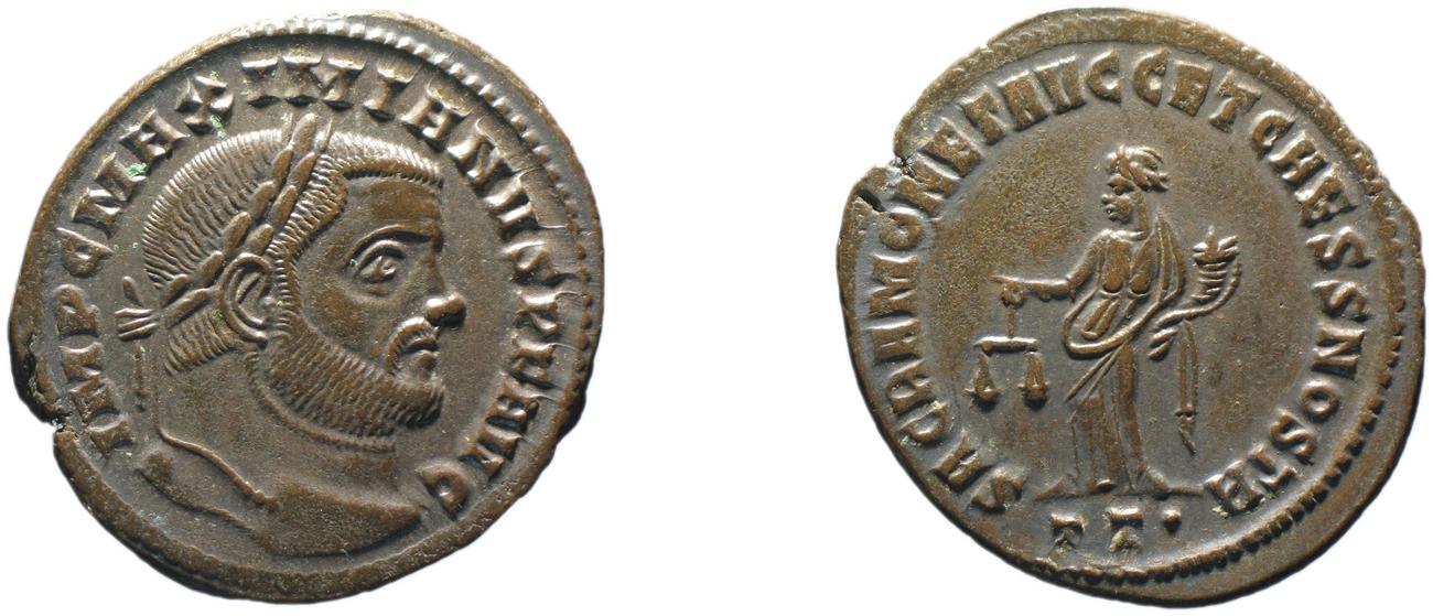 RIC VI Ticinum 45b, аверс, bm