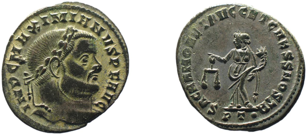 RIC VI Ticinum 45b, аверс, bm