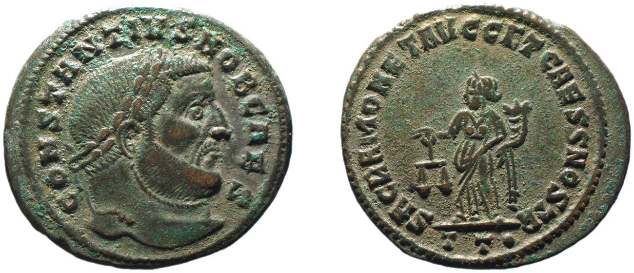 RIC VI Ticinum 46a, аверс, bm