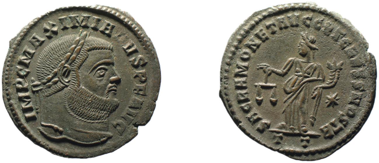 RIC VI Ticinum 47b, аверс, bm