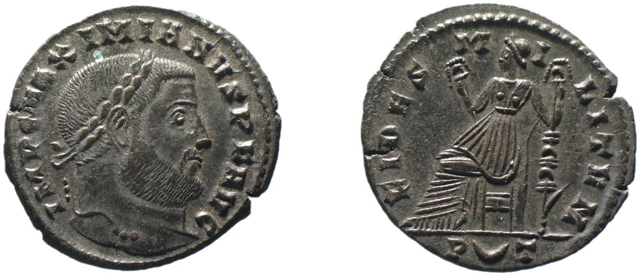 аверс RIC VI Ticinum 60A
