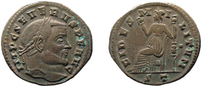 RIC VI Ticinum 73, реверс, bm