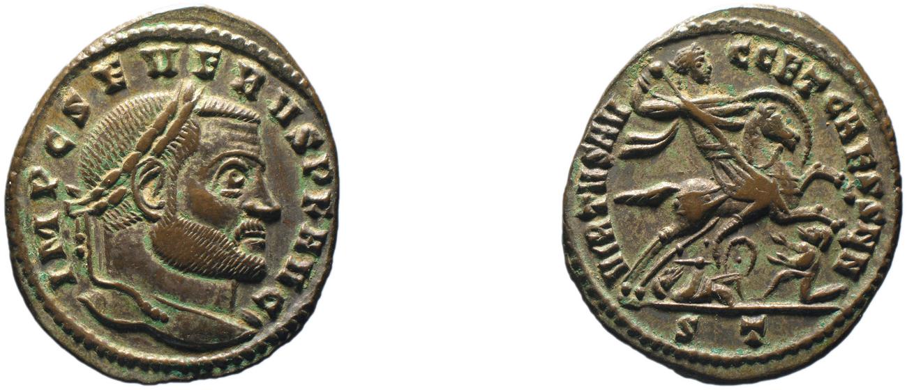 аверс RIC VI Ticinum 81