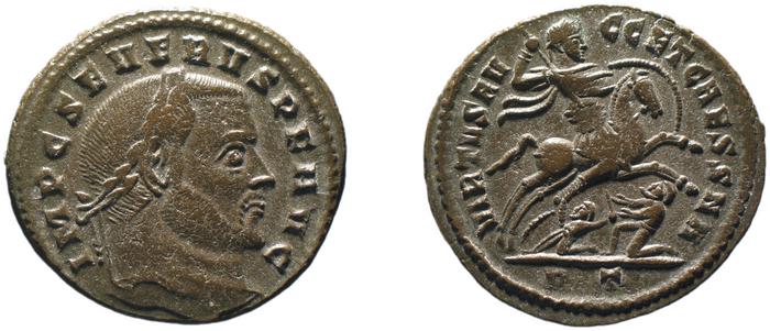 RIC VI Ticinum 81, реверс, bm