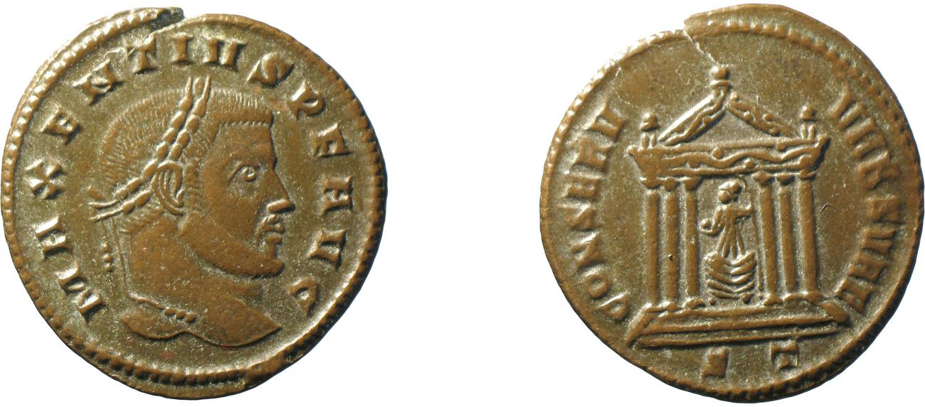 RIC VI Ticinum 91, аверс, bm