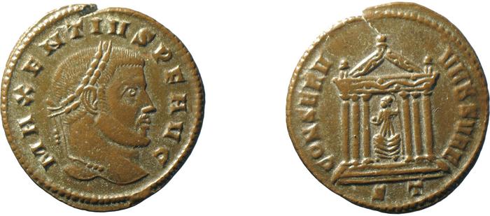 RIC VI Ticinum 91, реверс, bm