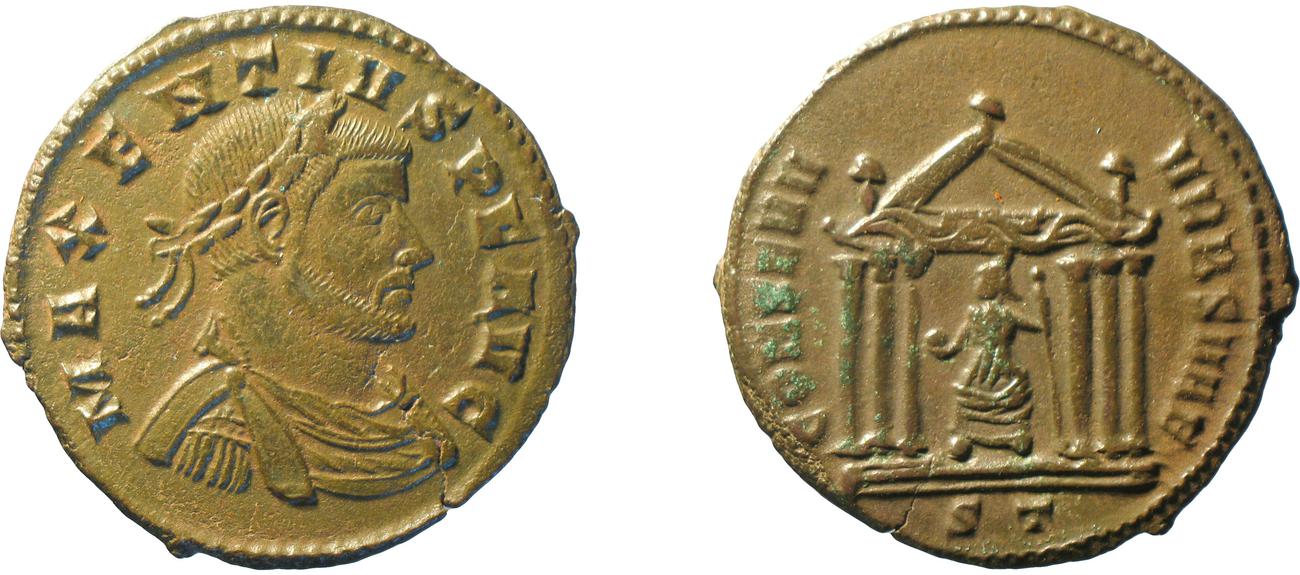 RIC VI Ticinum 95, аверс, bm