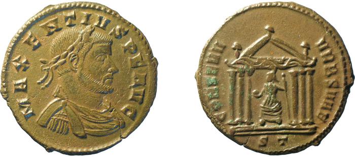 RIC VI Ticinum 95, реверс, bm
