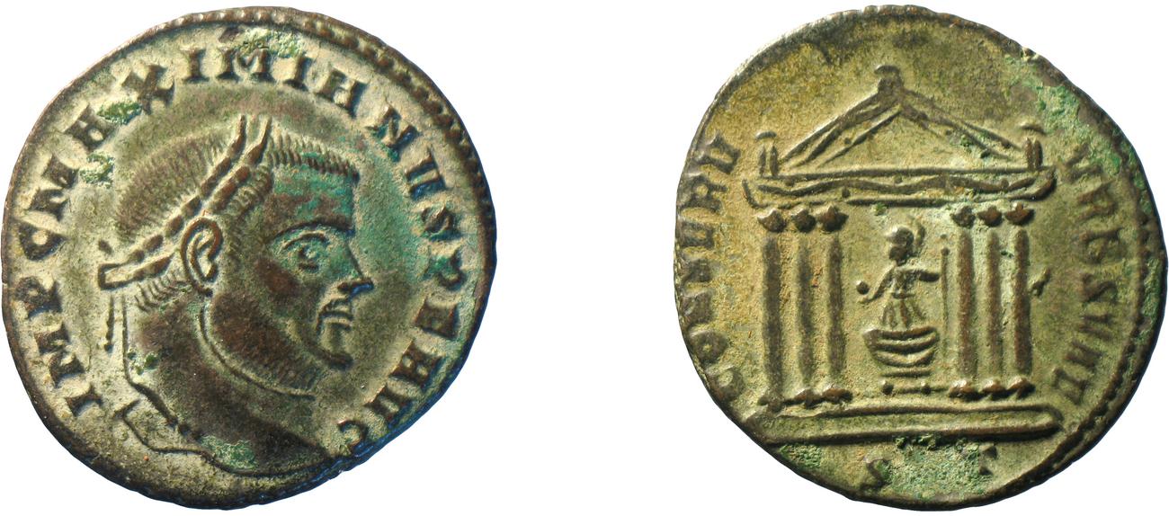 RIC VI Ticinum 92, аверс, bm