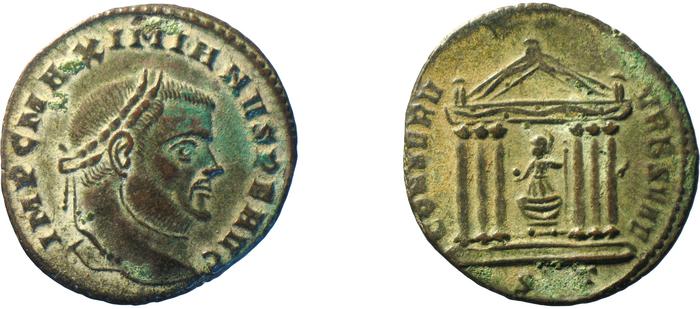 RIC VI Ticinum 92, реверс, bm