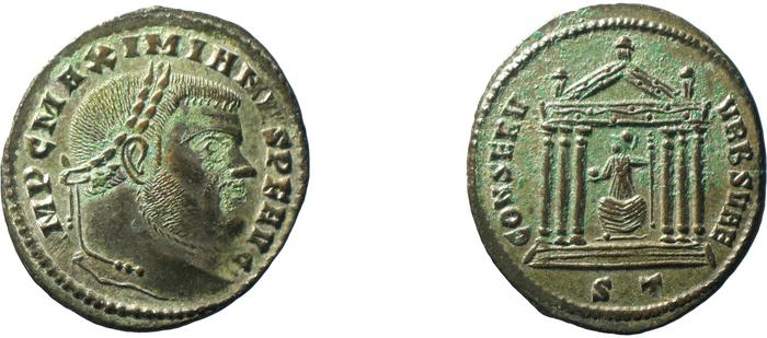 RIC VI Ticinum 92, реверс, bm