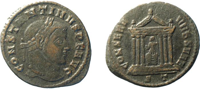 RIC VI Ticinum 93, реверс, bm