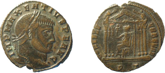 реверс RIC VI Ticinum 105