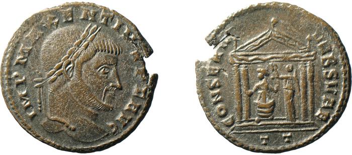 RIC VI Ticinum 108, реверс, bm