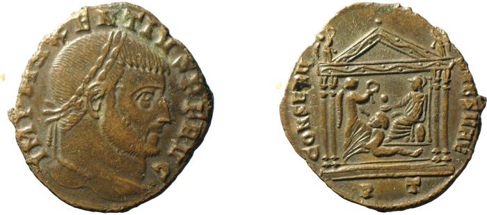 реверс RIC VI Ticinum 106