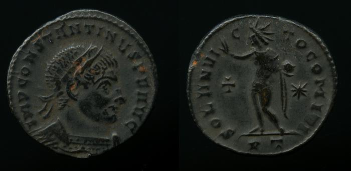 RIC VII Ticinum 45, реверс, bm