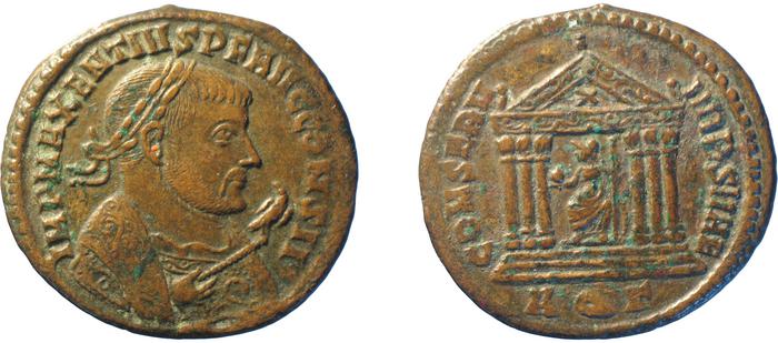 RIC VI Aquileia 125, реверс, bm