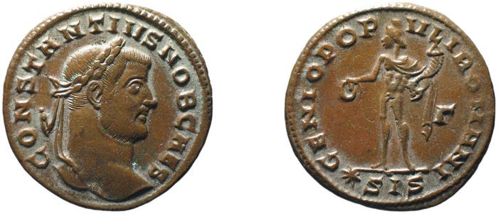 RIC VI Siscia 90a, реверс, bm