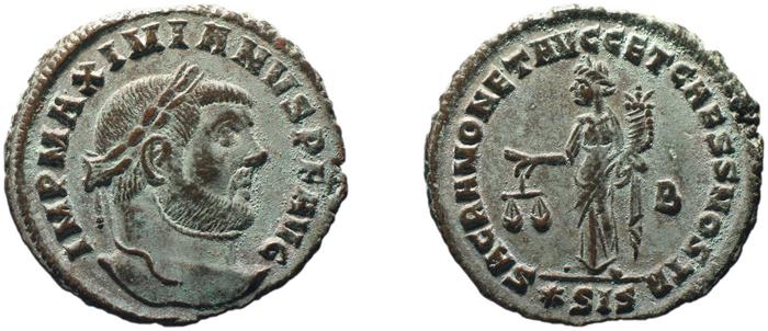 RIC VI Siscia 131b, реверс, bm