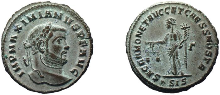 RIC VI Siscia 131b, реверс, bm