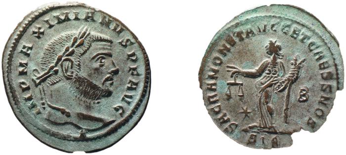 RIC VI Siscia 134b, реверс, bm
