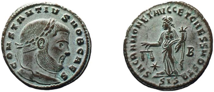 RIC VI Siscia 135a, реверс, bm