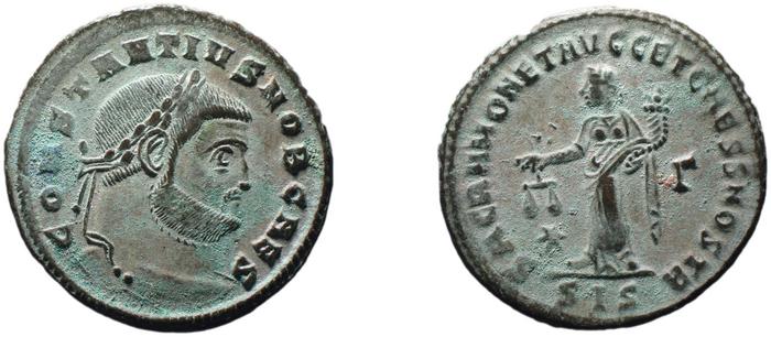 RIC VI Siscia 135a, реверс, bm