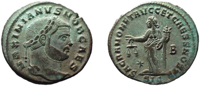 RIC VI Siscia 135b, реверс, bm