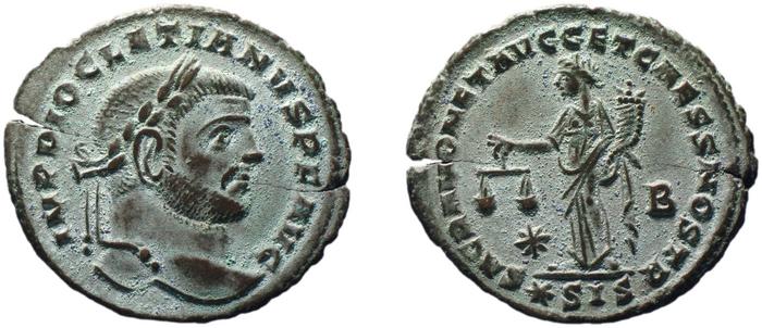 RIC VI Siscia 136a, реверс, bm